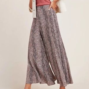 Anthropologie Skirted Wide Leg Pants